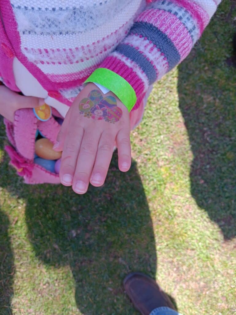 Tattoos and lollipops at Easter in the Park